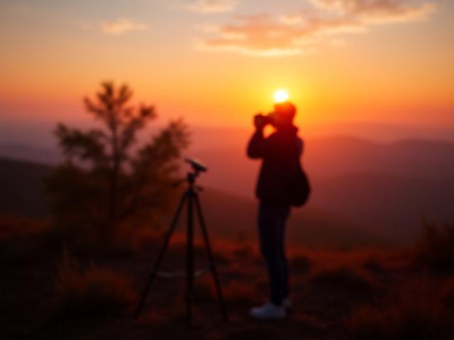 Fotós Workshopok - Nő egyedül napfelkeltét fotóz